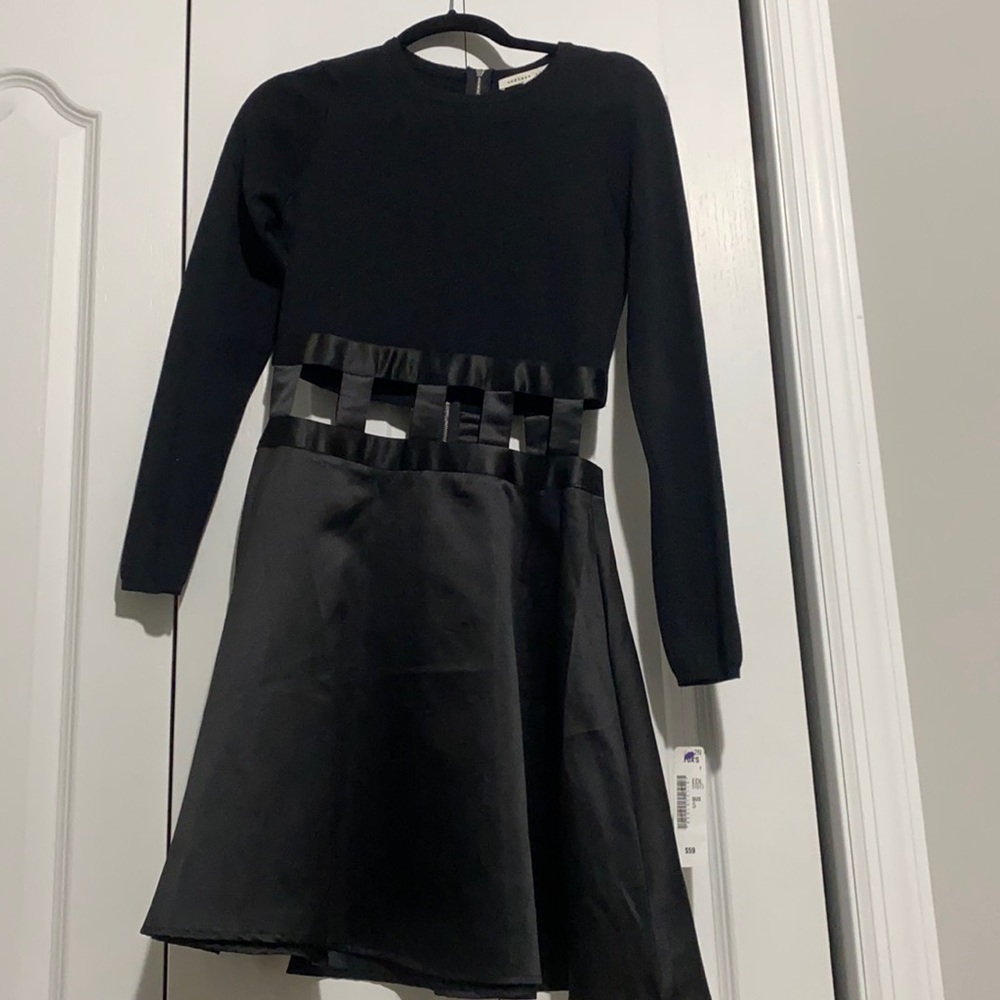 Black dress with cutouts